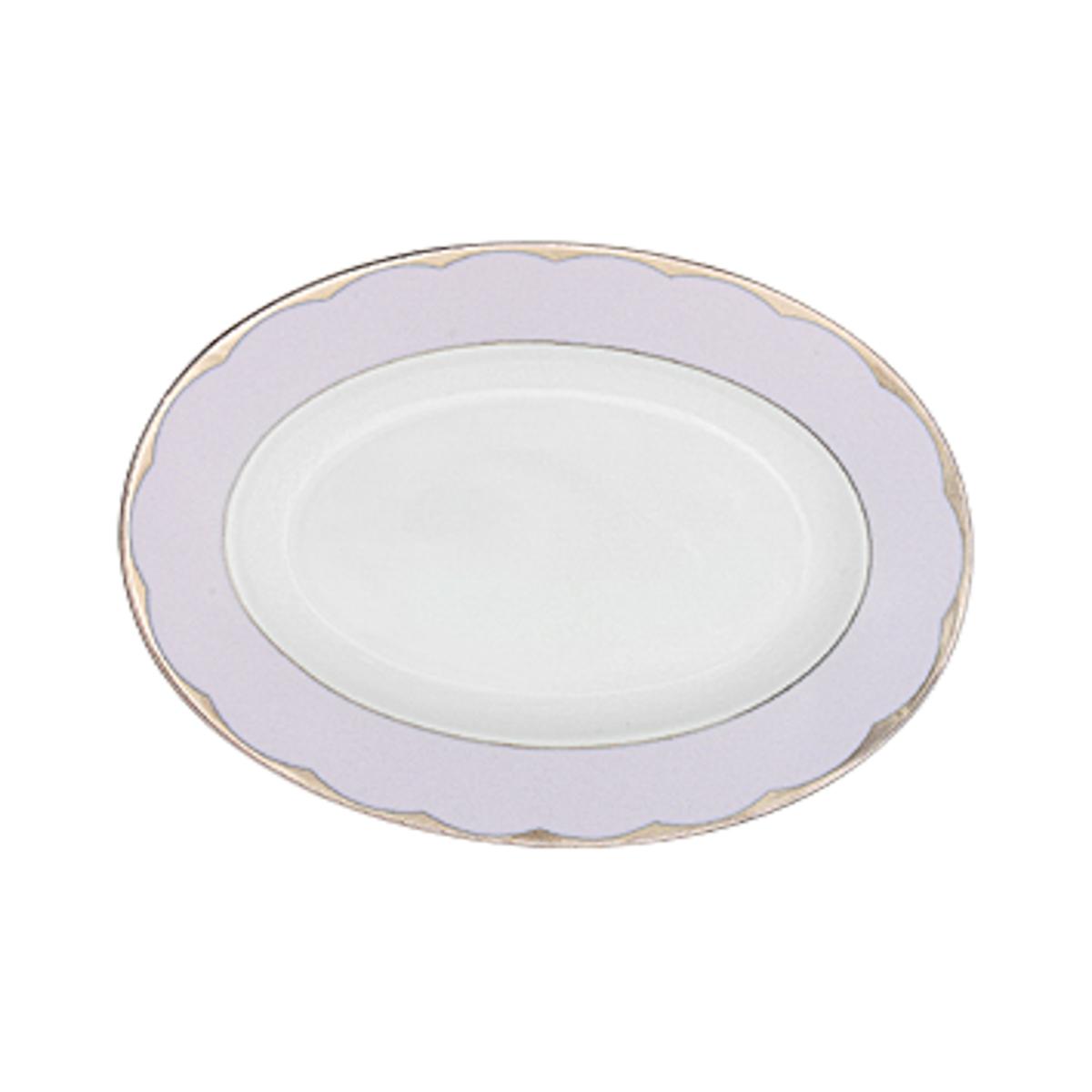 Haviland Illusion Pickle Dish - Lavender Platinum