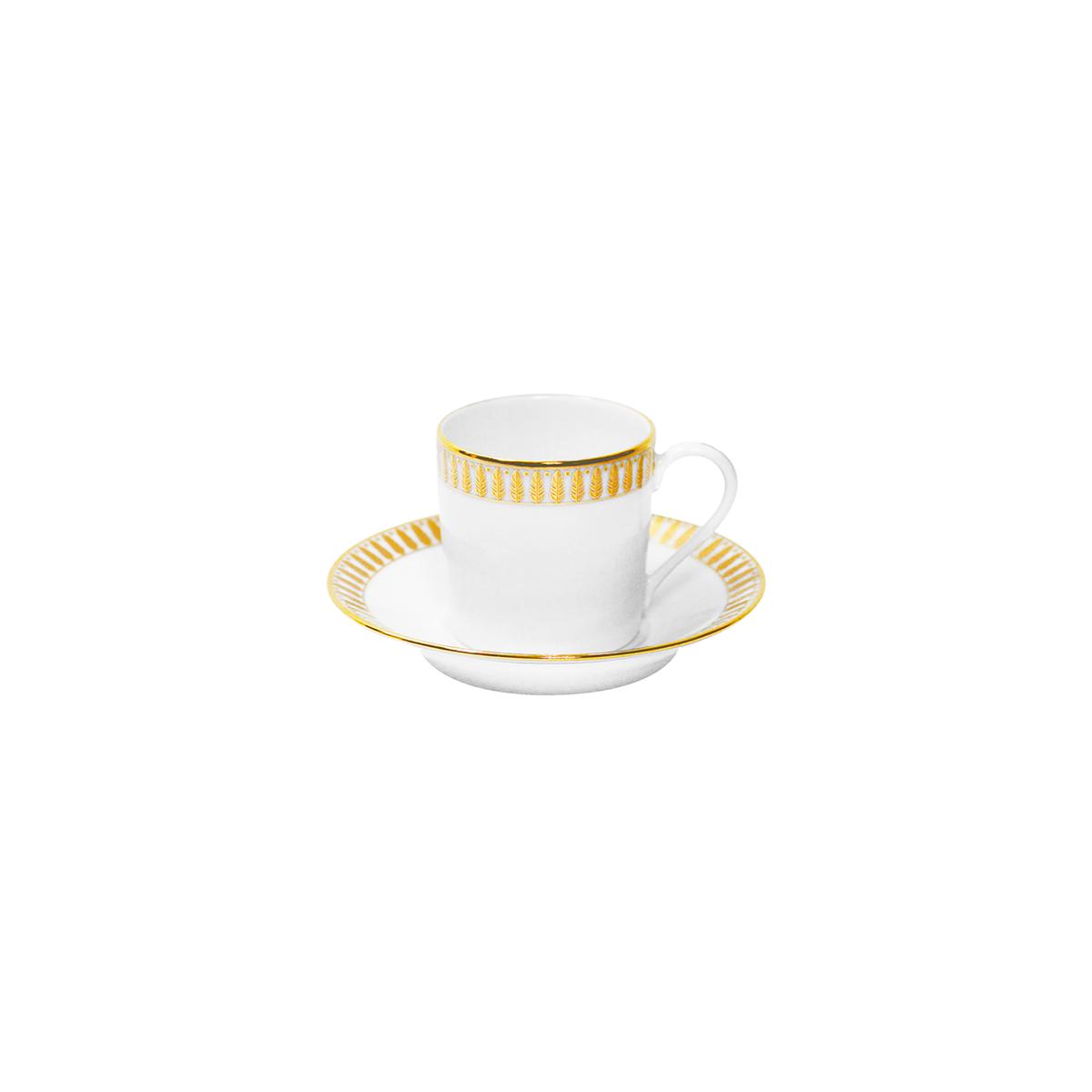 Haviland Plumes Coffee Cup and Saucer