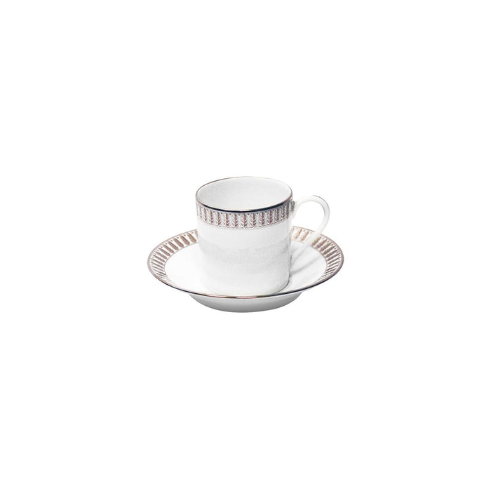 Haviland Plumes Coffee Cup and Saucer