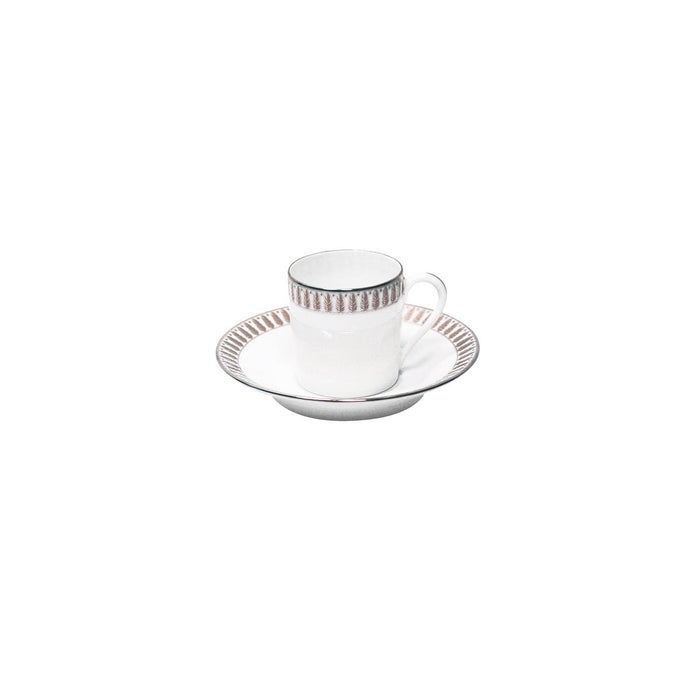 Haviland Plumes Espresso Cup and Saucer