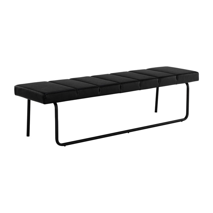 Sunpan Casimir Bench - Nightfall Black