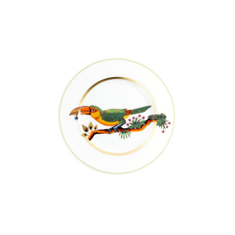 Haviland Alain Thomas Toucan Facing Left Bread and Butter Plate