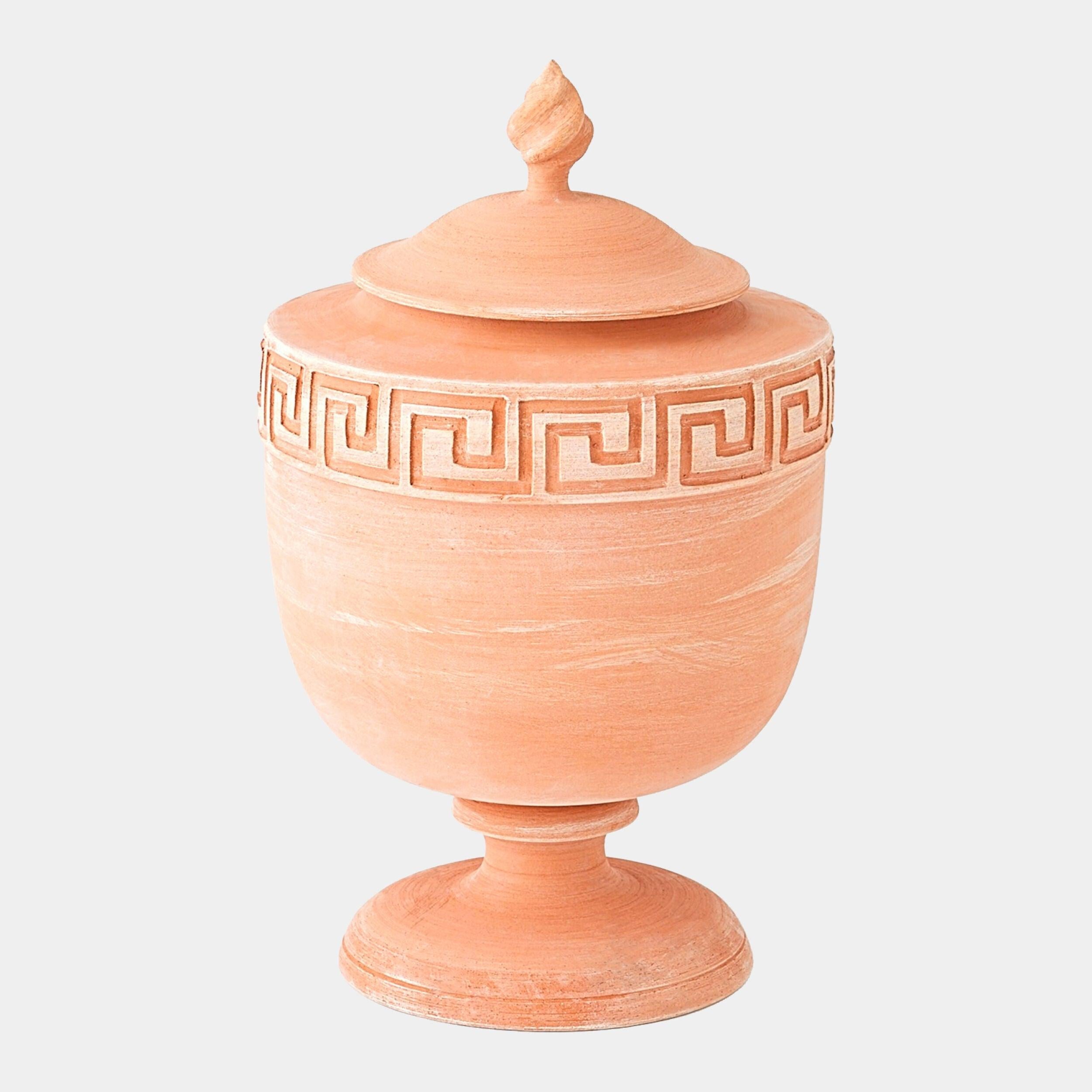 Global Views Villa Greek Key Urn
