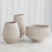 Global Views Vergule Ribbed Vase