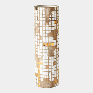 Global Views Racked Golden Mosaic Vase Clearance