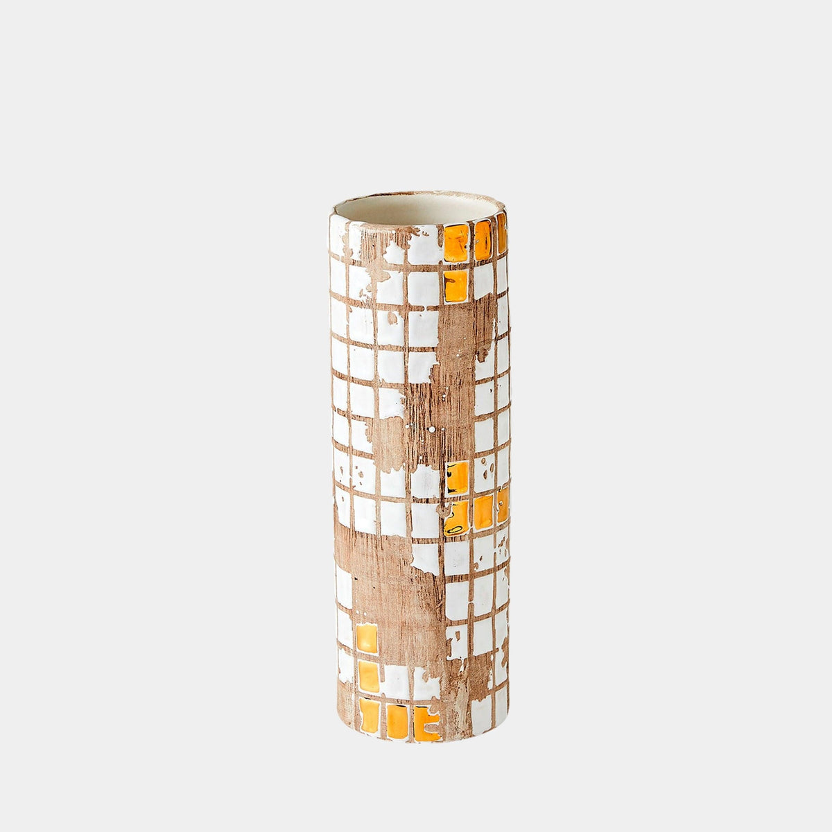 Global Views Racked Golden Mosaic Vase