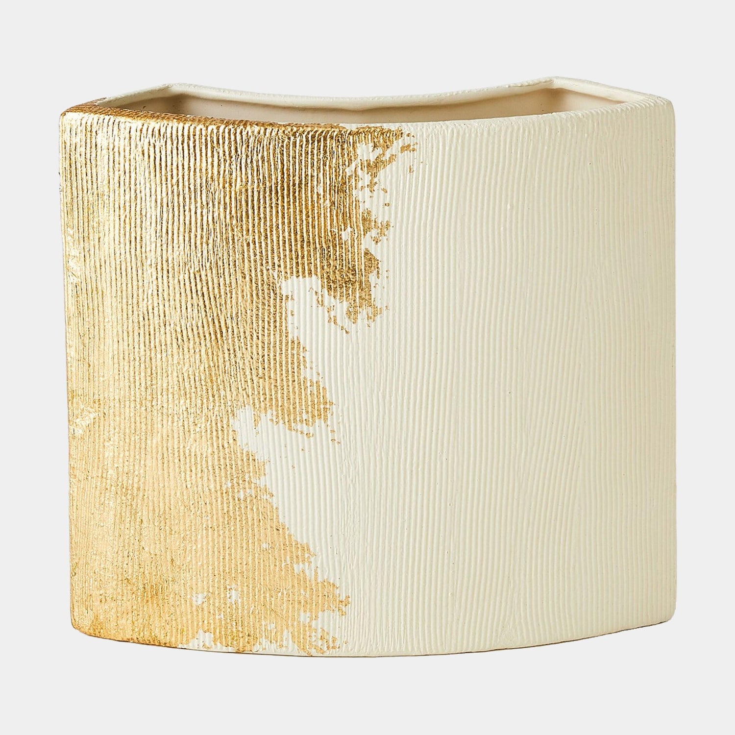 Global Views Splish Gold Leaf Vase