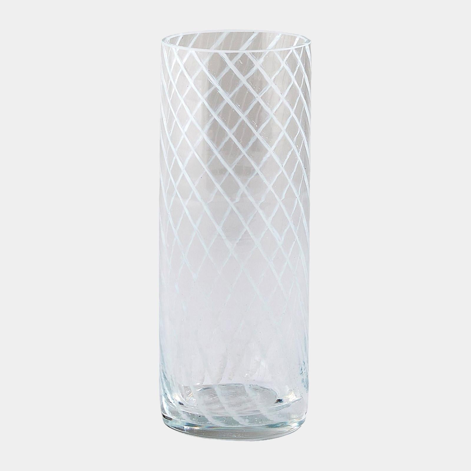 Global Views Glass Swirl Highball Glass