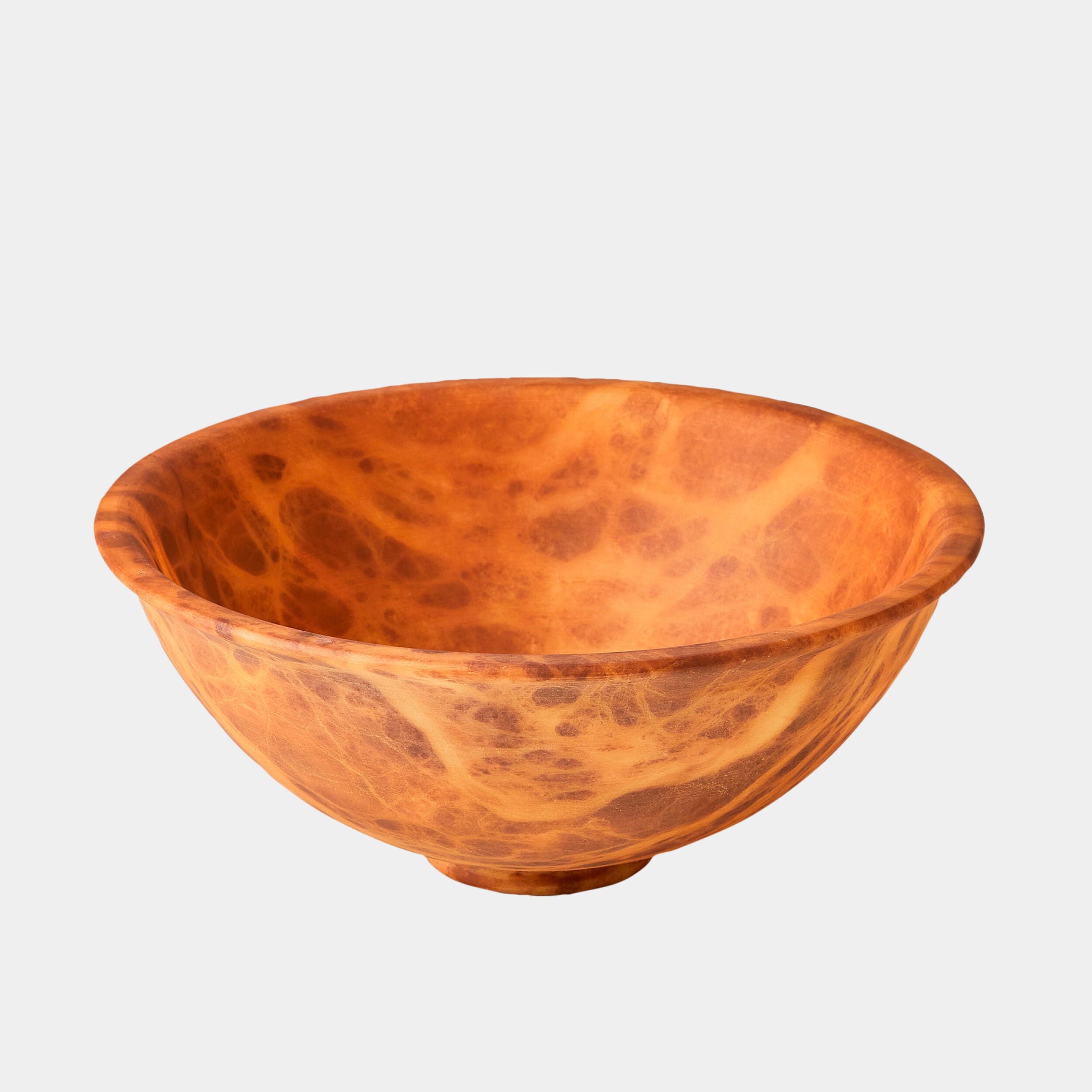 Global Views White Oiled Alabaster Bowl Clearance