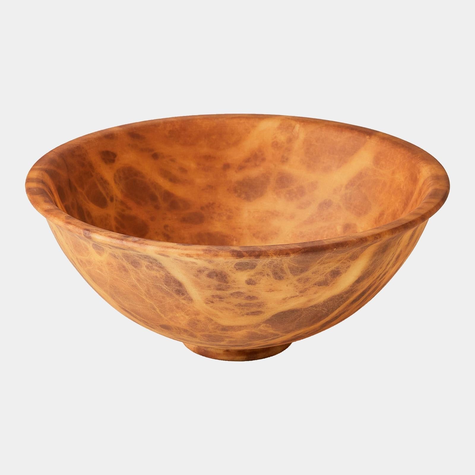 Global Views White Oiled Alabaster Bowl Clearance