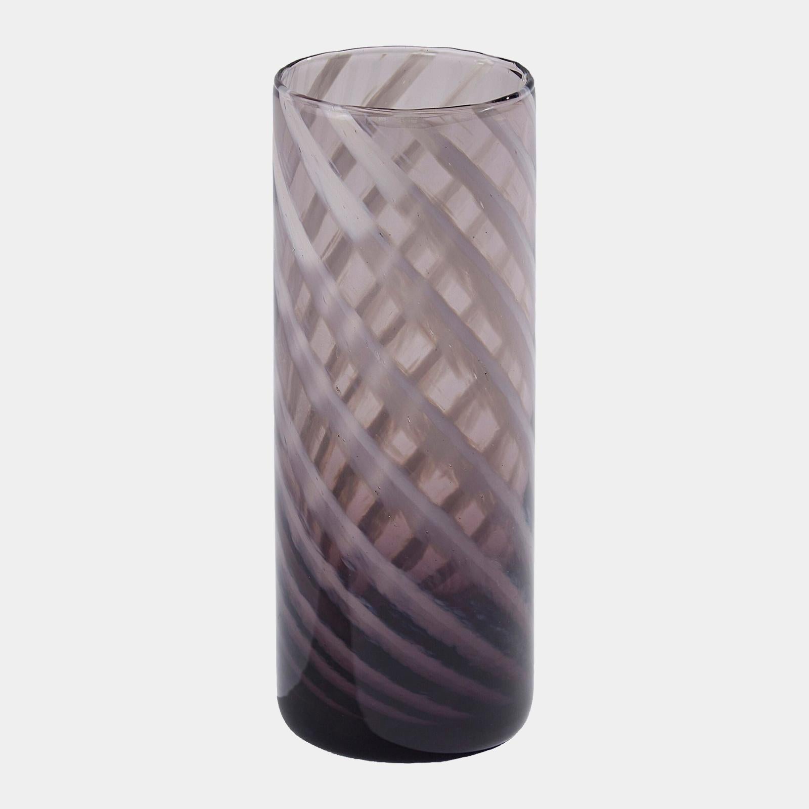 Global Views Glass Swirl Highball Glass