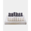 Global Views Augustus Alabaster Chess Checkers Set