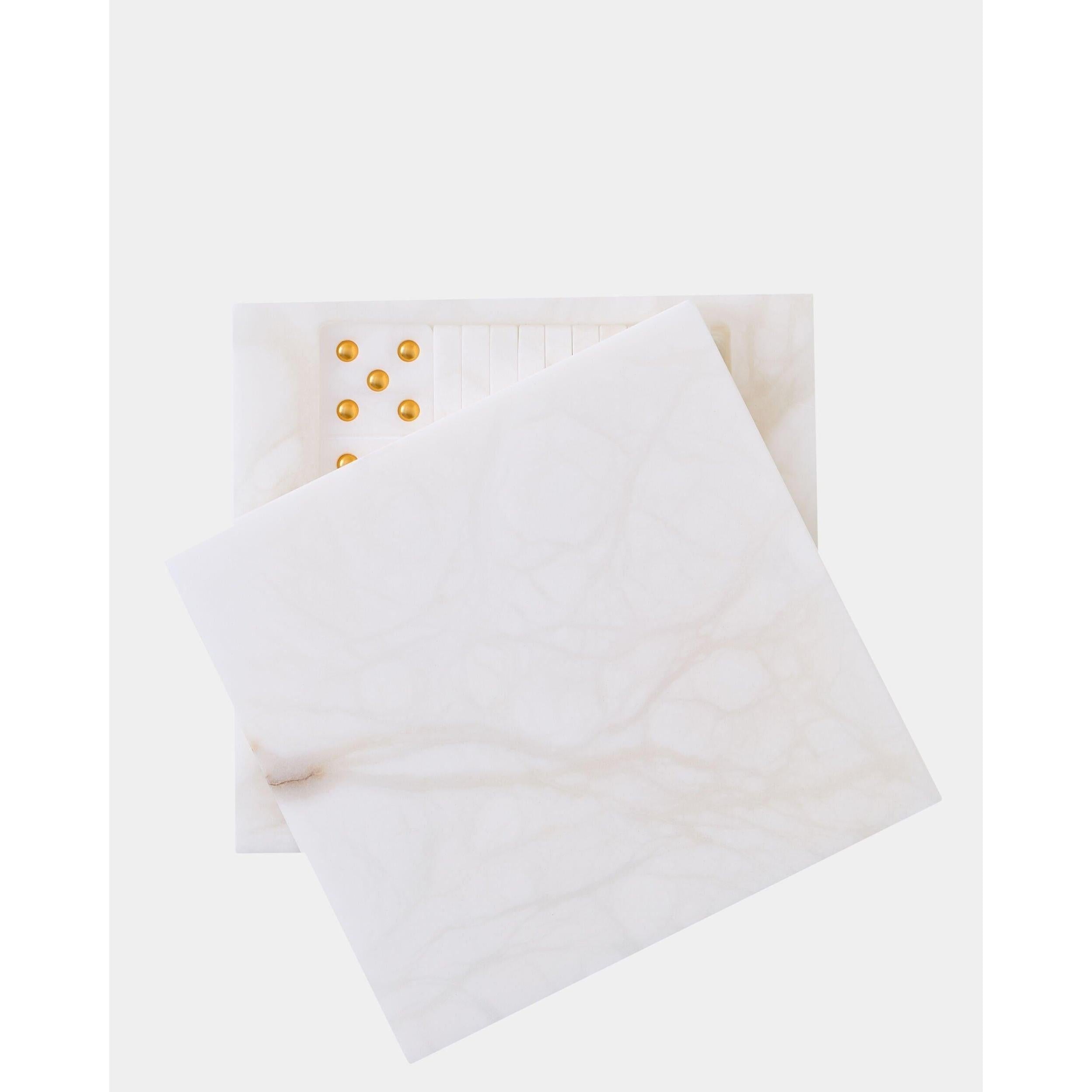Global Views Augustus Alabaster Domino Set