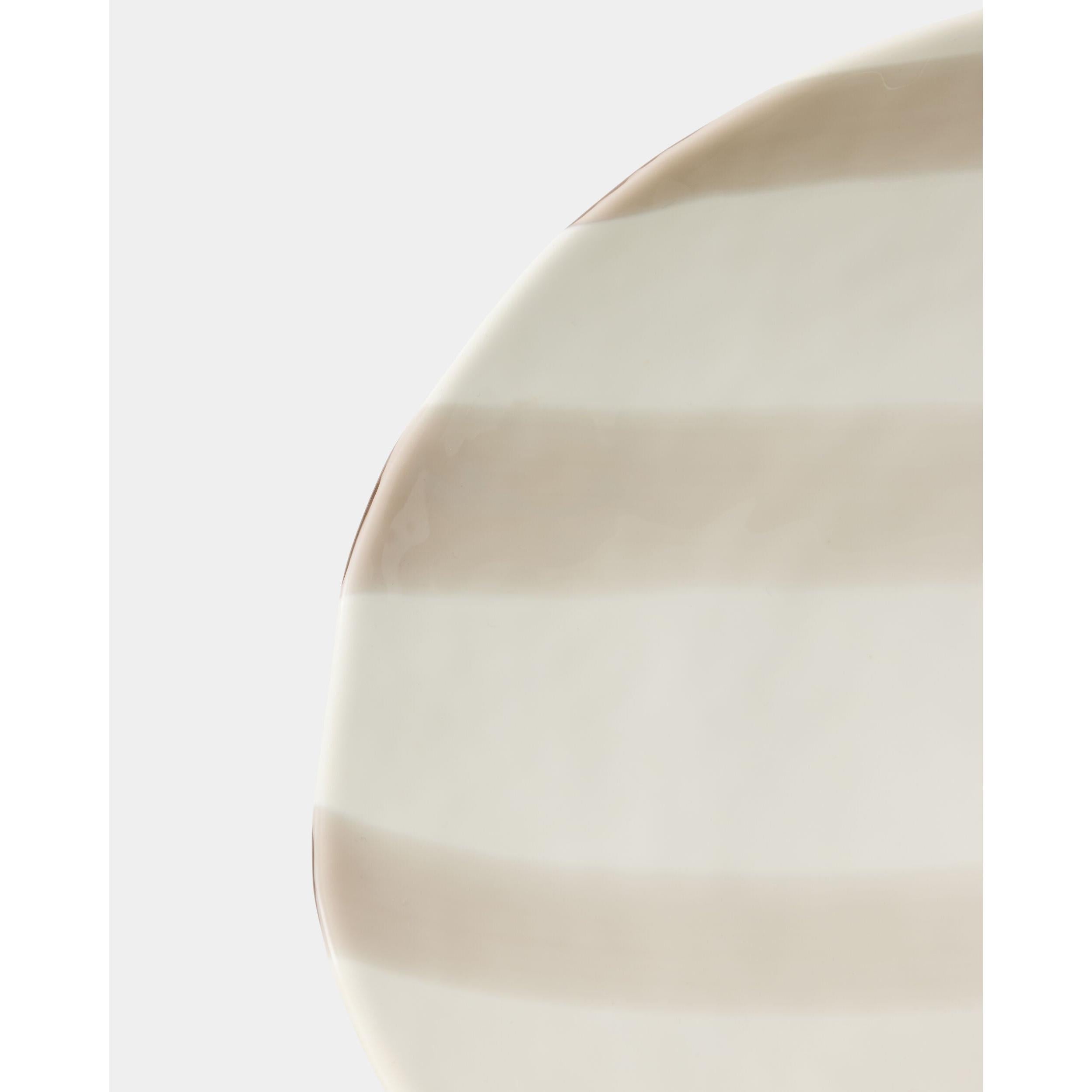 Global Views Palermo Striped Folded Plate