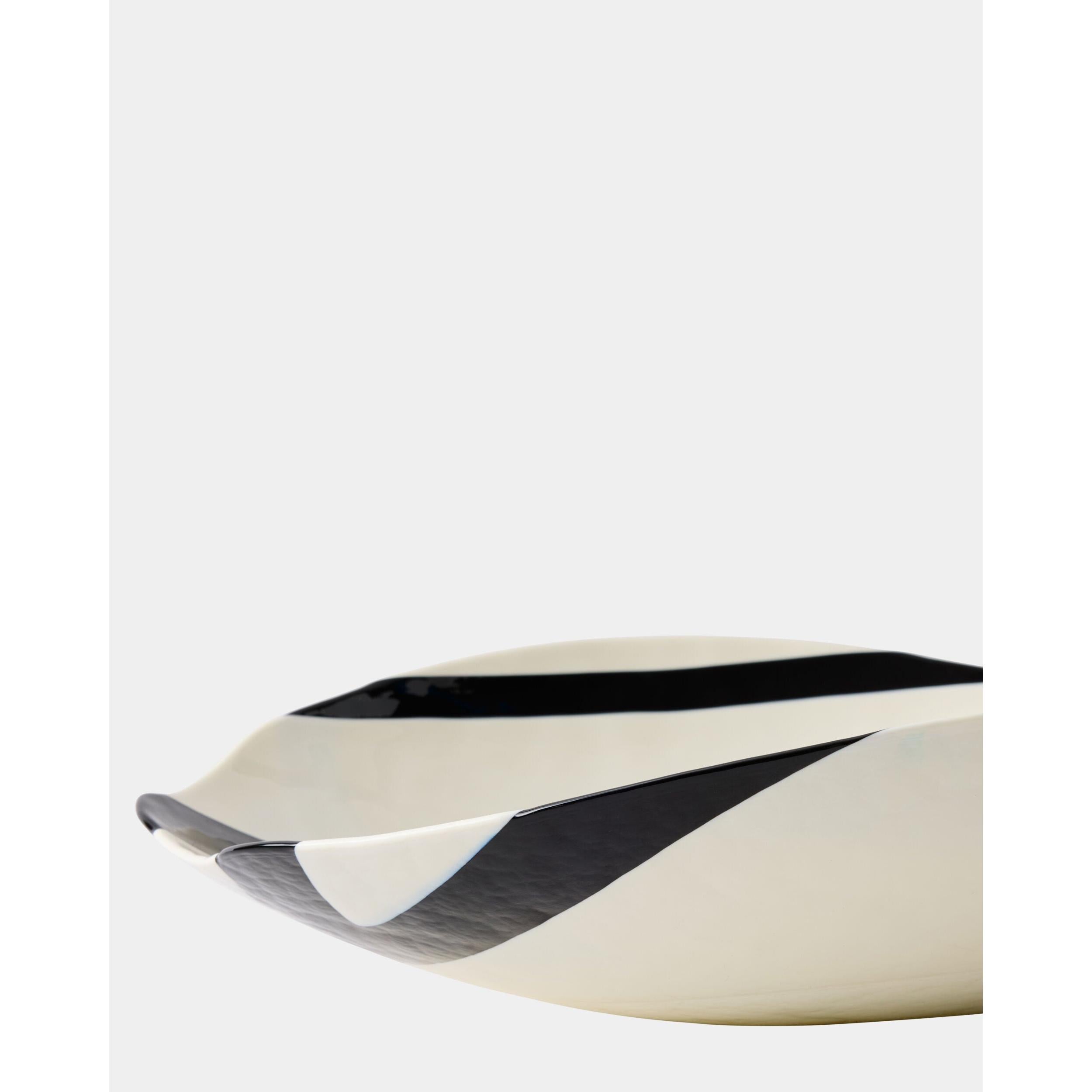 Global Views Palermo Striped Folded Plate