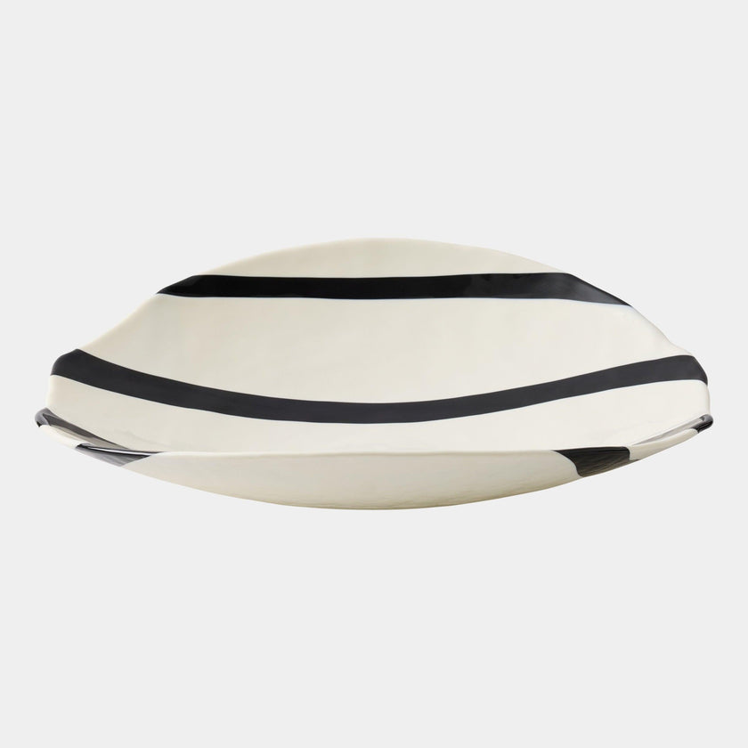 Global Views Palermo Striped Folded Plate