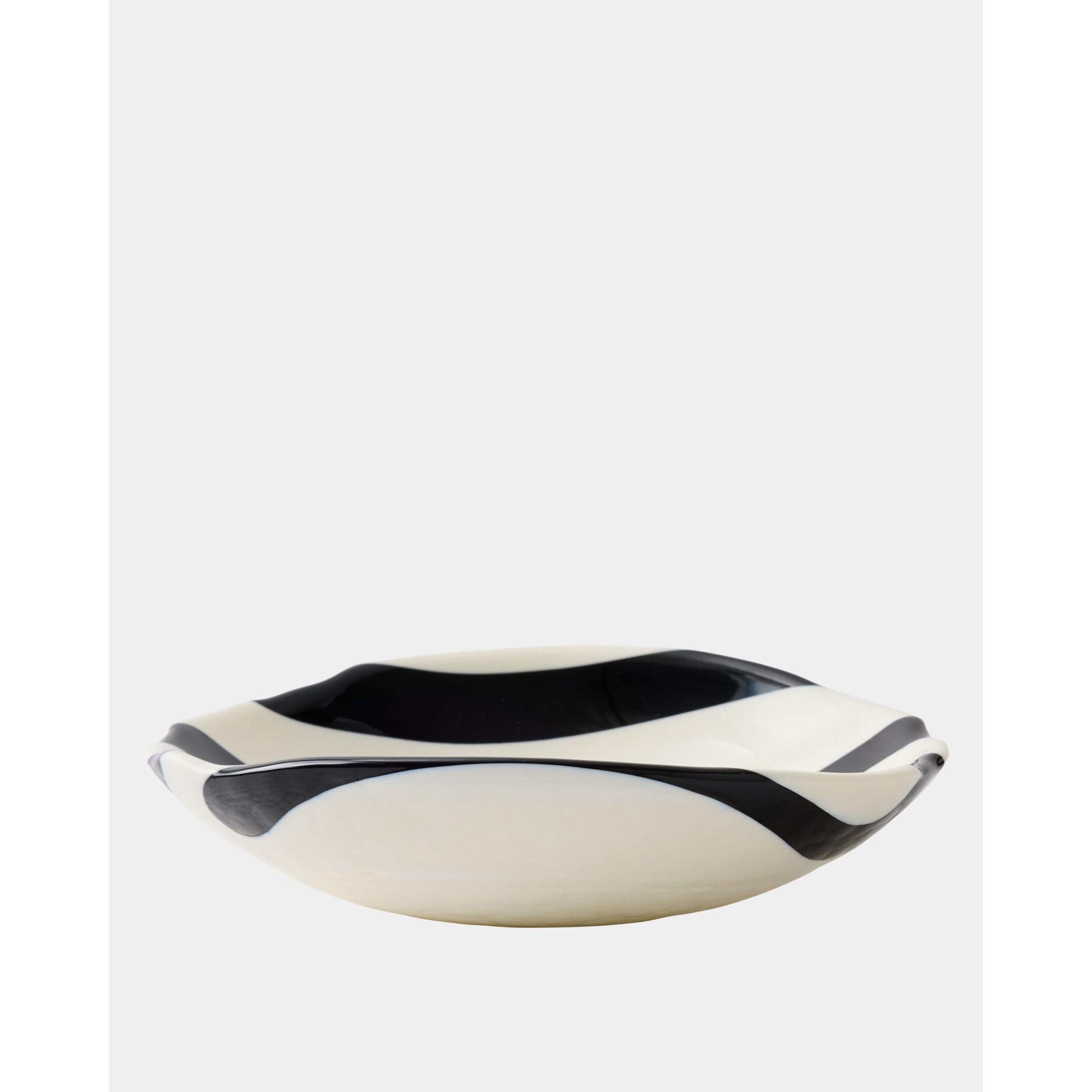 Global Views Palermo Striped Folded Plate