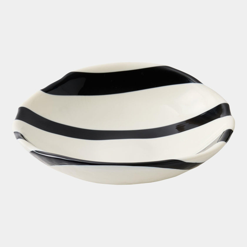 Global Views Palermo Striped Folded Plate