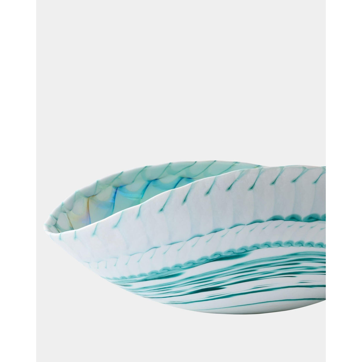 Global Views Spiral Threads Folded Bowl