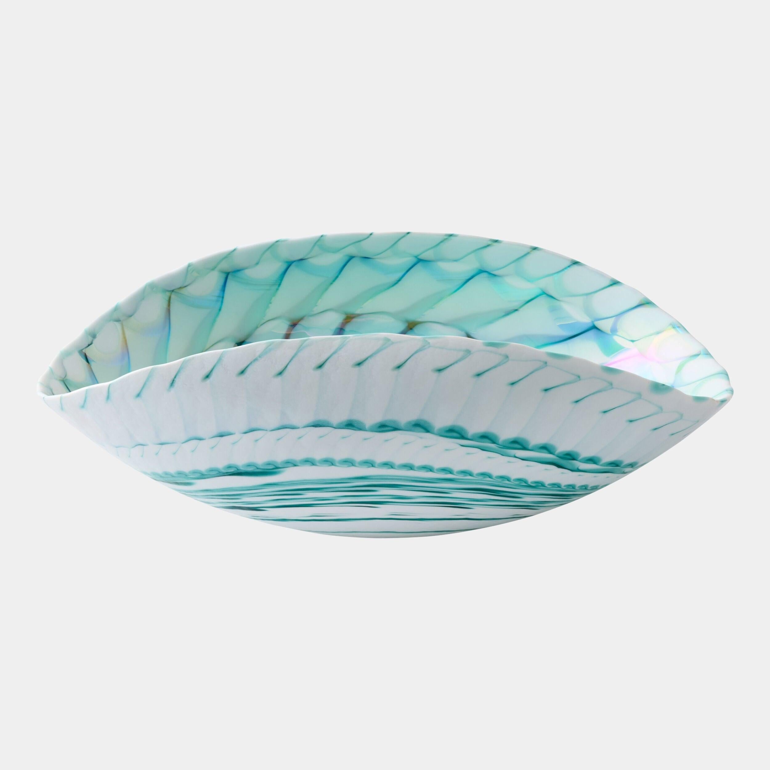 Global Views Spiral Threads Folded Bowl