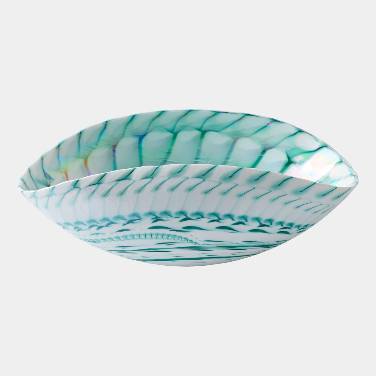 Global Views Spiral Threads Folded Bowl