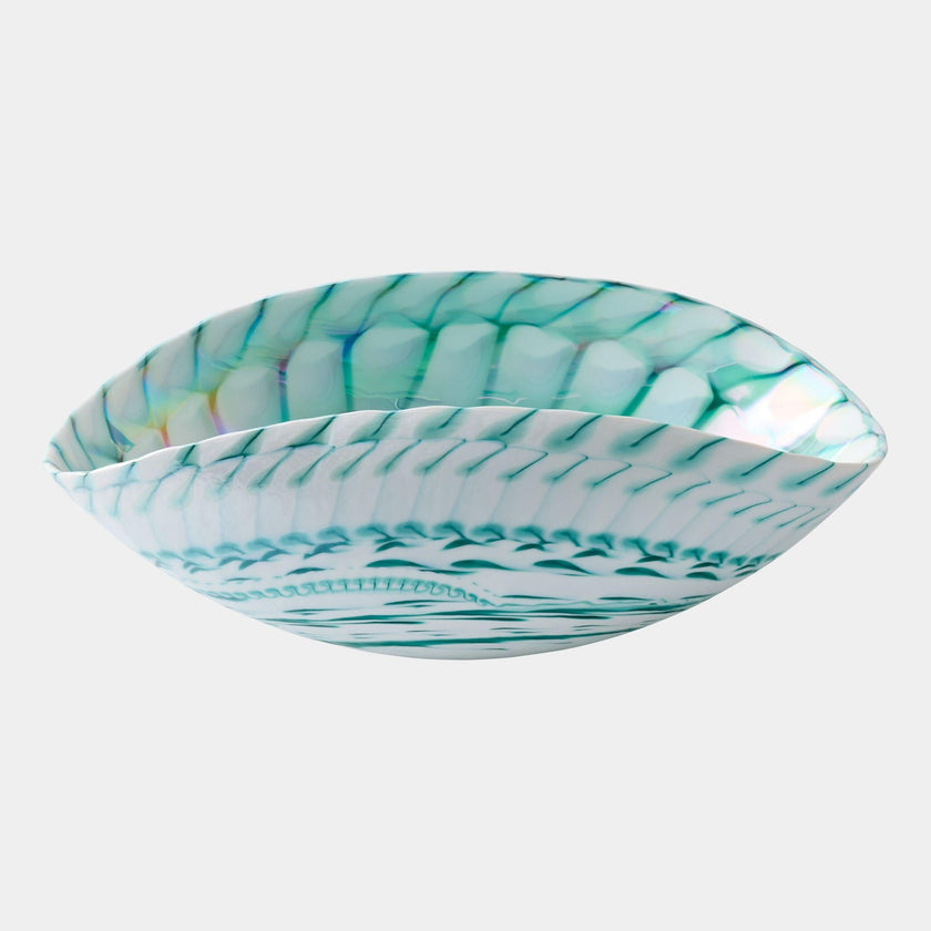 Global Views Spiral Threads Folded Bowl