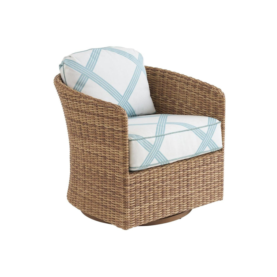 Tommy Bahama Outdoor Palm Desert Poolside Swivel Occasional Chair