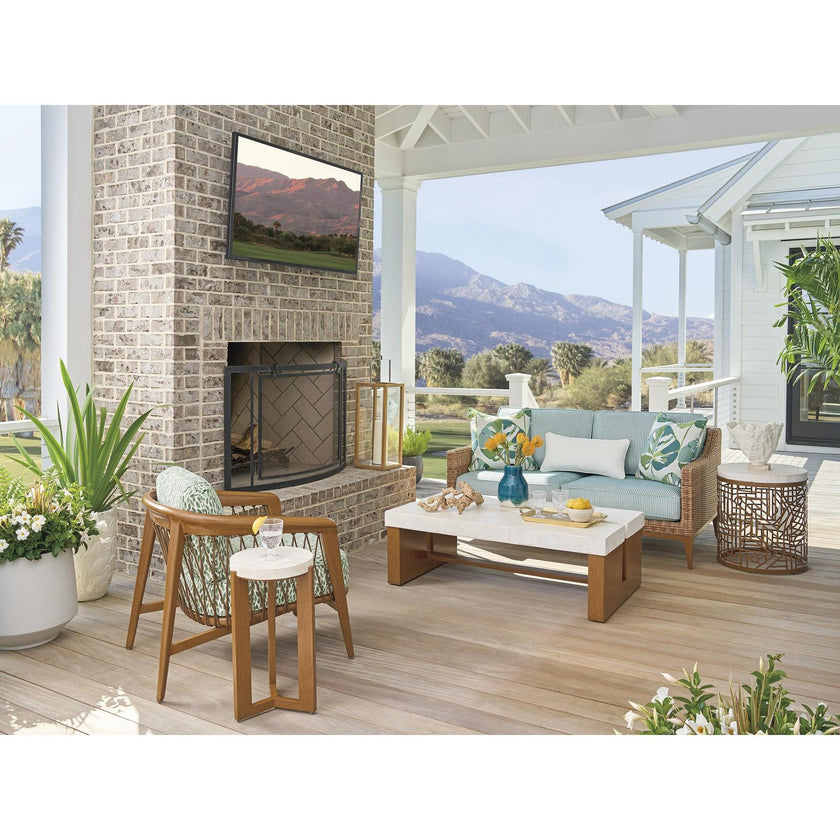 Tommy Bahama Outdoor Palm Desert Poolside Rectangular Cocktail Table