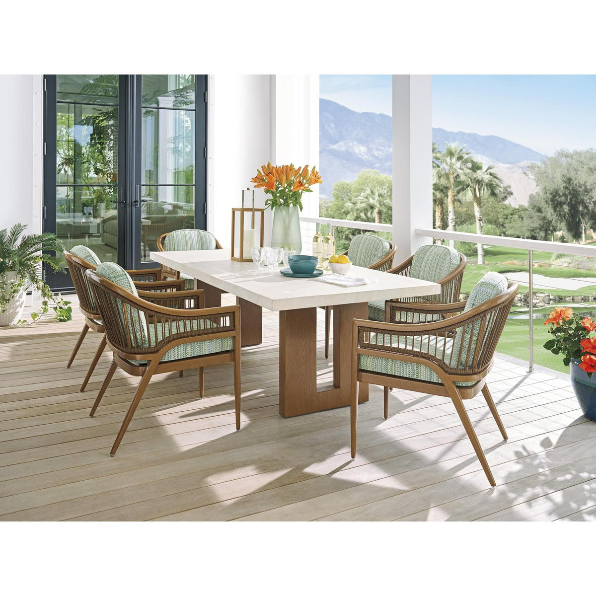 Tommy Bahama Outdoor Palm Desert Poolside Rectangular Dining Table