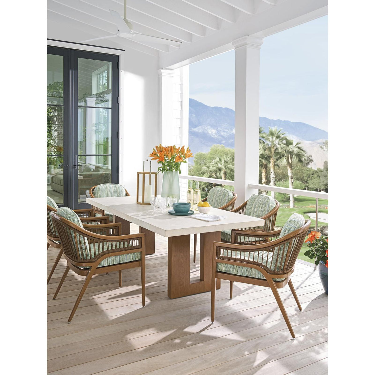 Tommy Bahama Outdoor Palm Desert Poolside Rectangular Dining Table