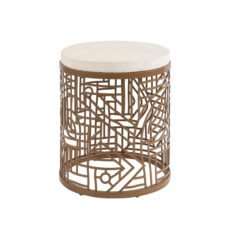 Tommy Bahama Outdoor Palm Desert Poolside Round End Table