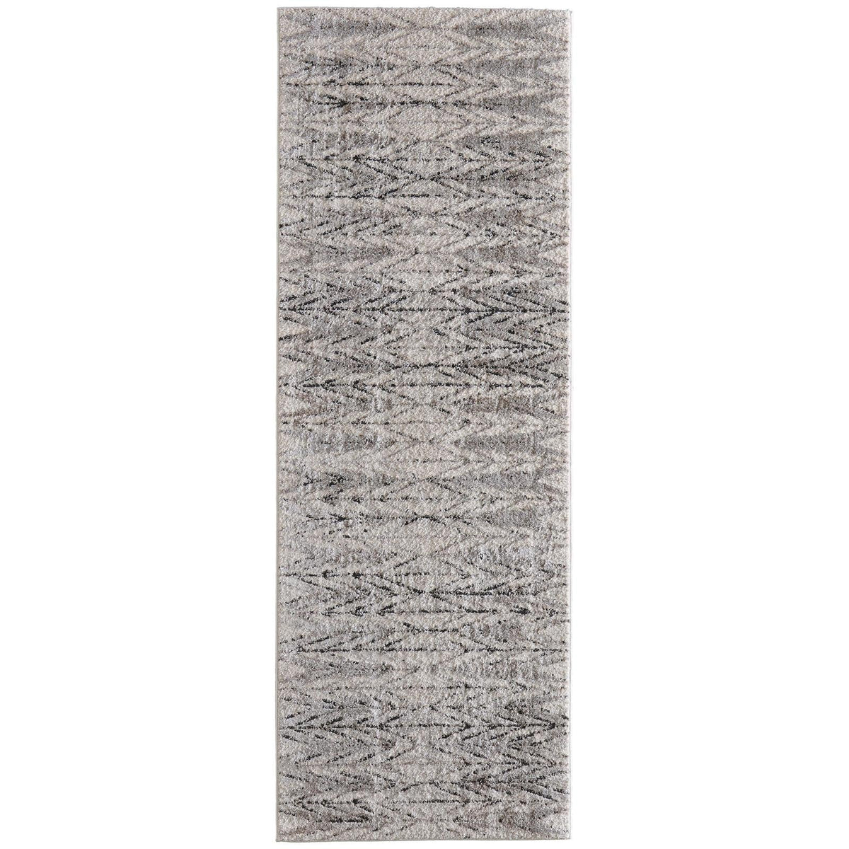Feizy Vancouver 39NTF Modern Geometric Rug in Ivory/Tan/Brown
