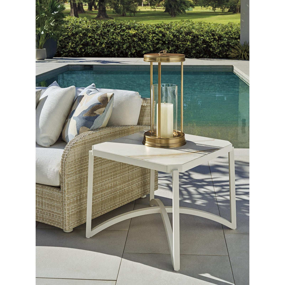 Tommy Bahama Outdoor Sand Dune Square End Table