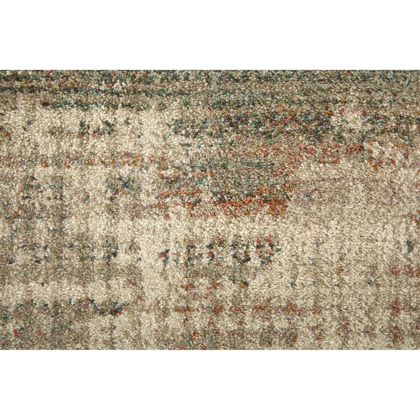 Feizy Eden 39QWF Modern Abstract Rug in Ivory/Gray/Green