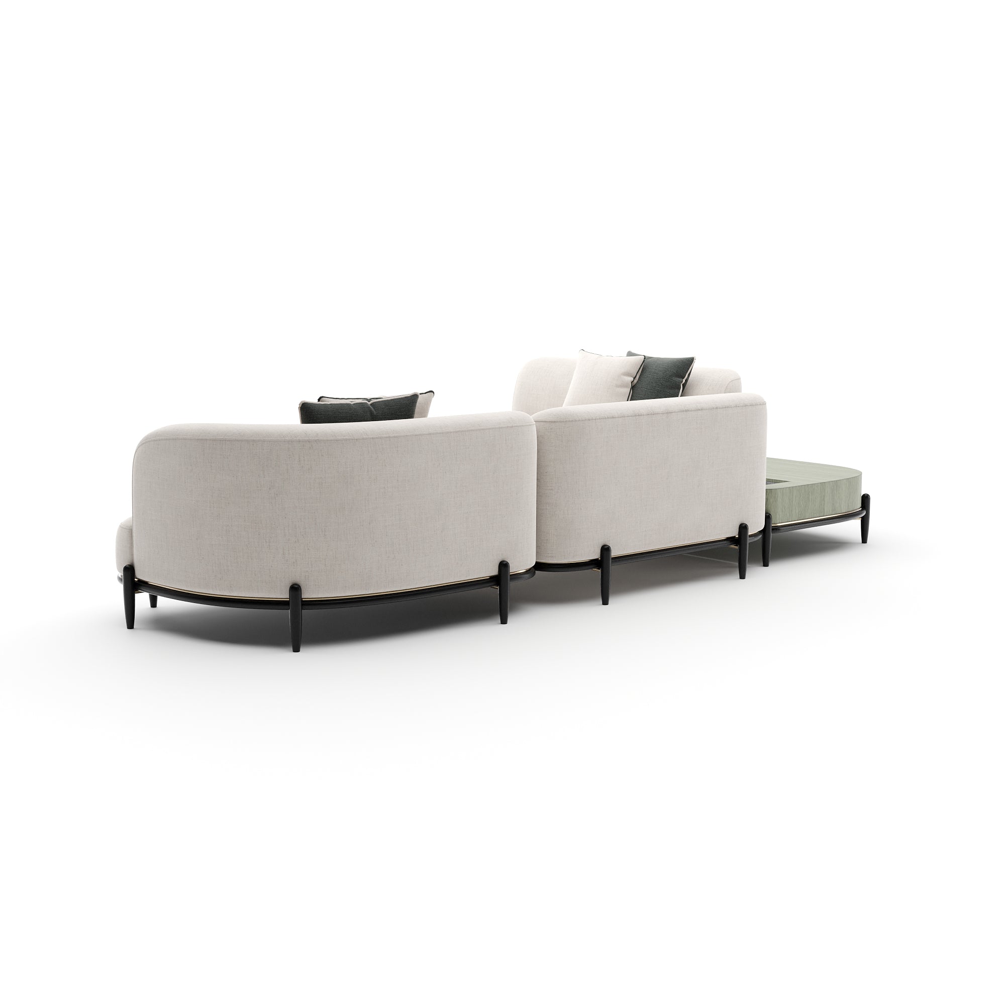 Caracole Madera Sectional