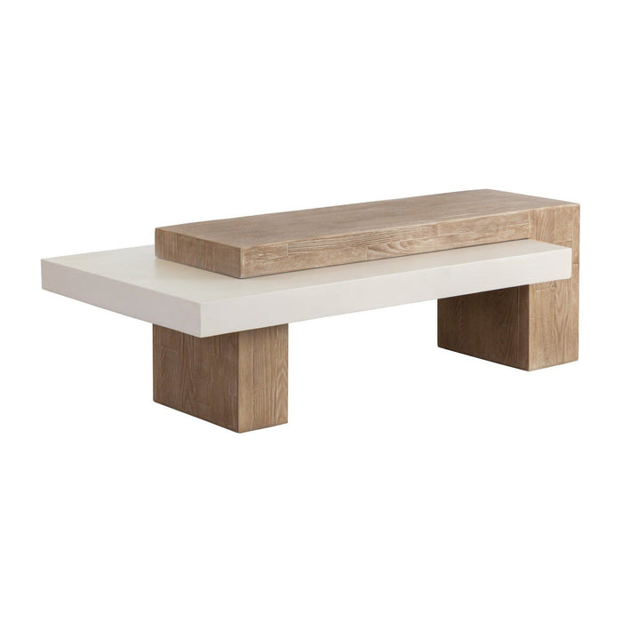 Sunpan Herriot Coffee Table - Light Brown / Summer Sand