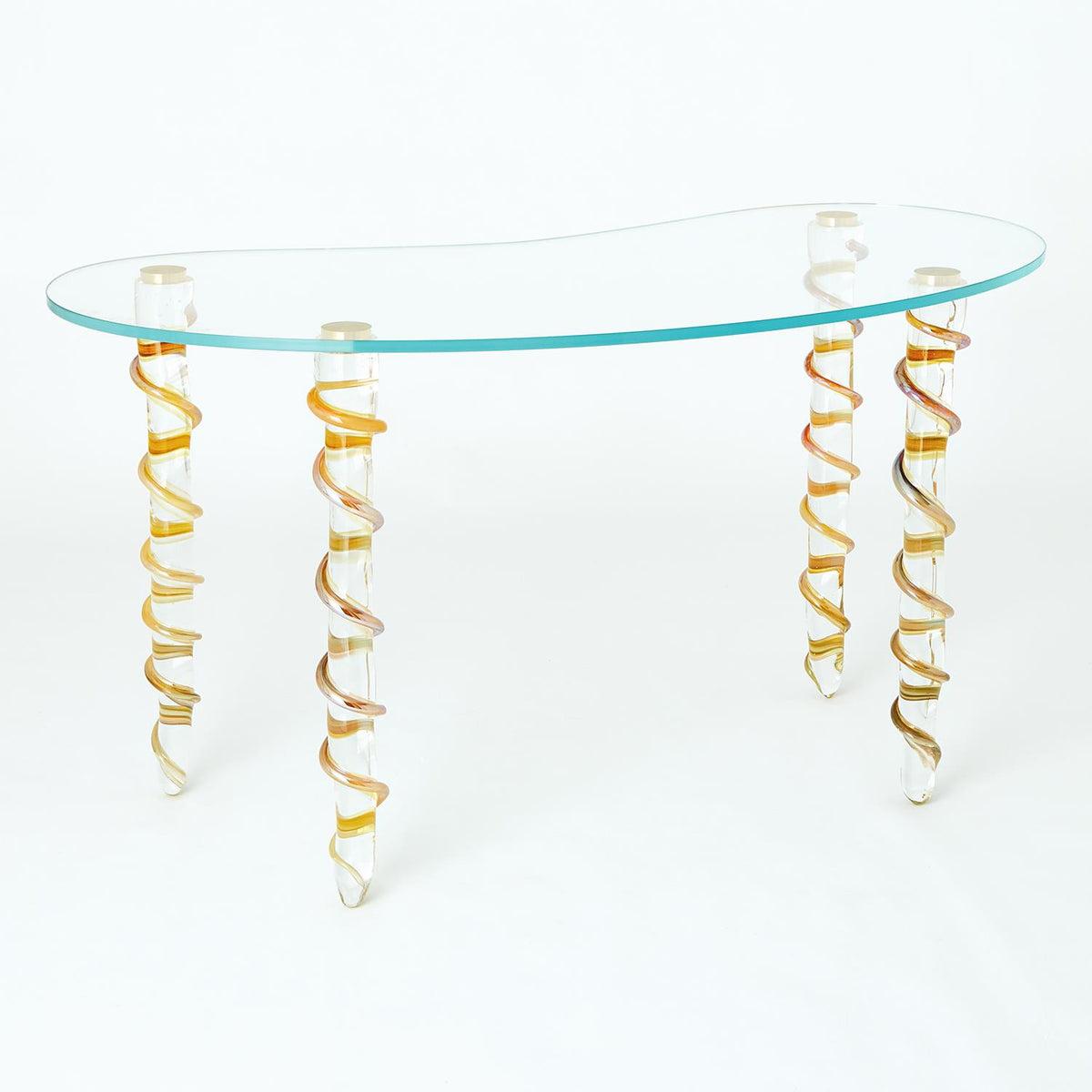 Global Views Kidney Glass Vanity Desk Clearance