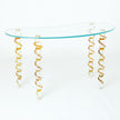 Global Views Kidney Glass Vanity Desk Clearance