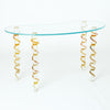 Global Views Kidney Glass Vanity Desk Clearance