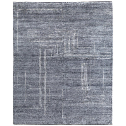 Feizy Agape 69H9F Modern Abstract Rug in Gray/Ivory
