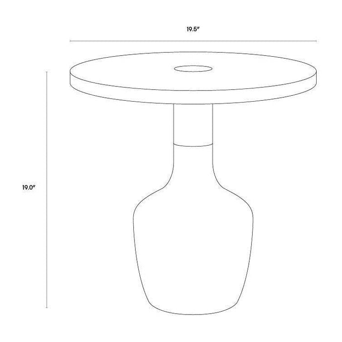 Sunpan Kane End Table