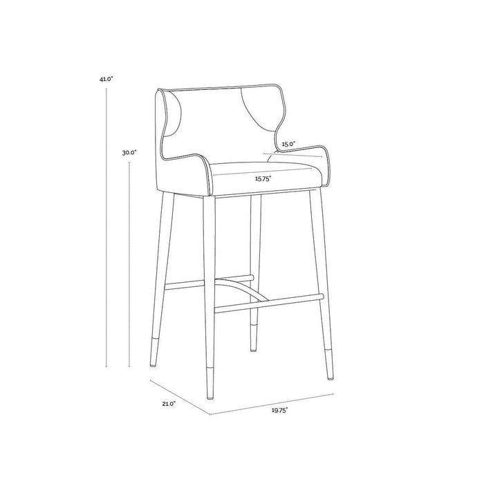 Sunpan Gianni Barstool