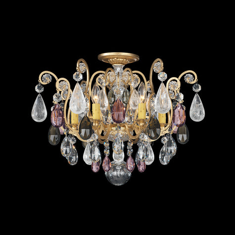 Schonbek Renaissance Rock Crystal 3584 Semi-Flush Mount