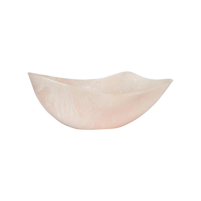 Chelsea House Bucolic Pink Oval Bowl
