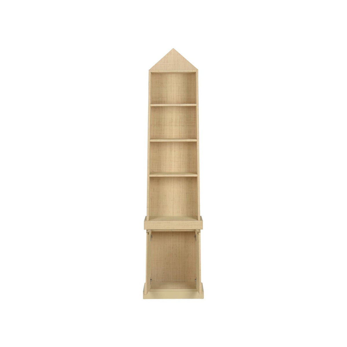 Chelsea House Grass Cloth Bookcase