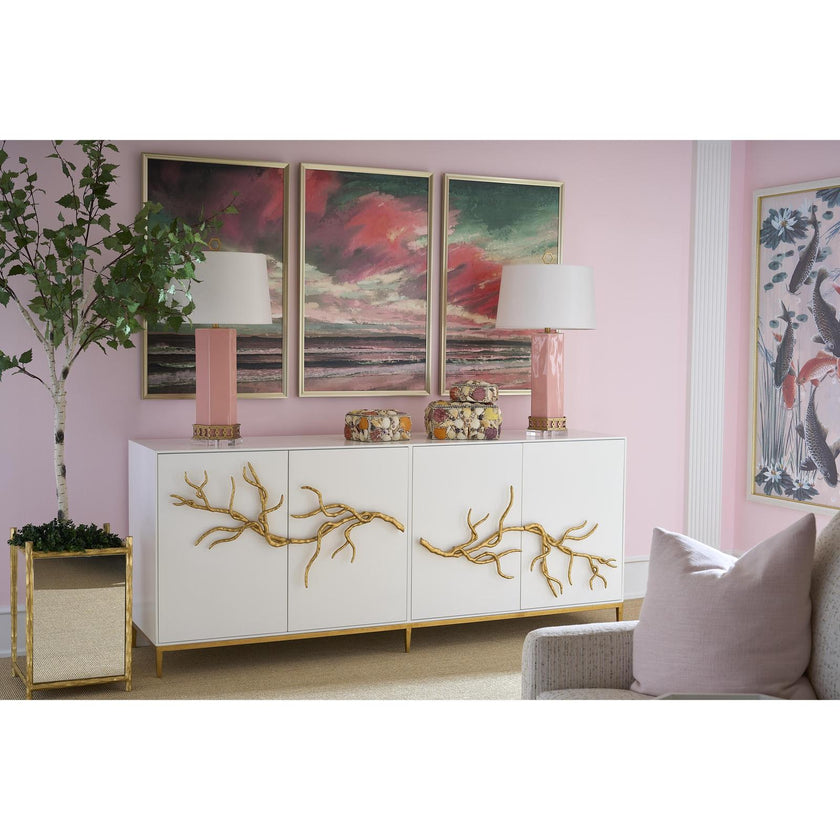 Chelsea House Hand Hammered Mirror Planter