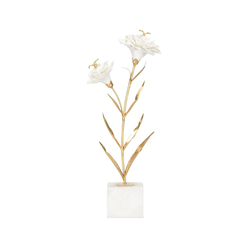 Chelsea House Carnation on Alabaster Stand