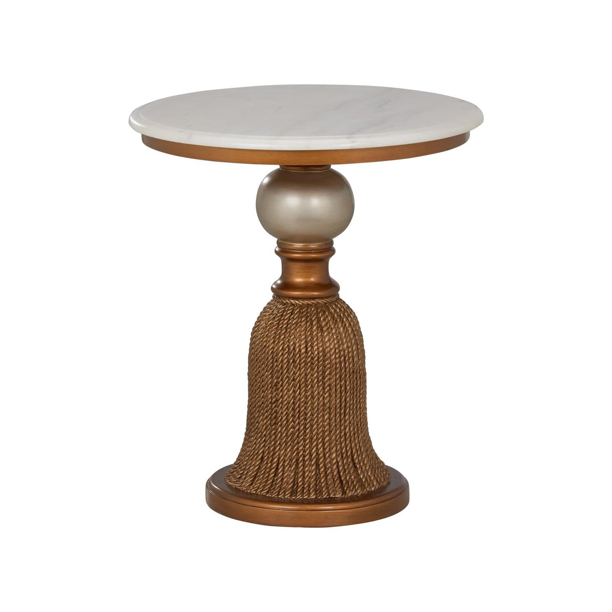 Chelsea House Silver & Gold Tassel Side Table