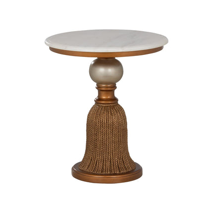 Chelsea House Silver & Gold Tassel Side Table