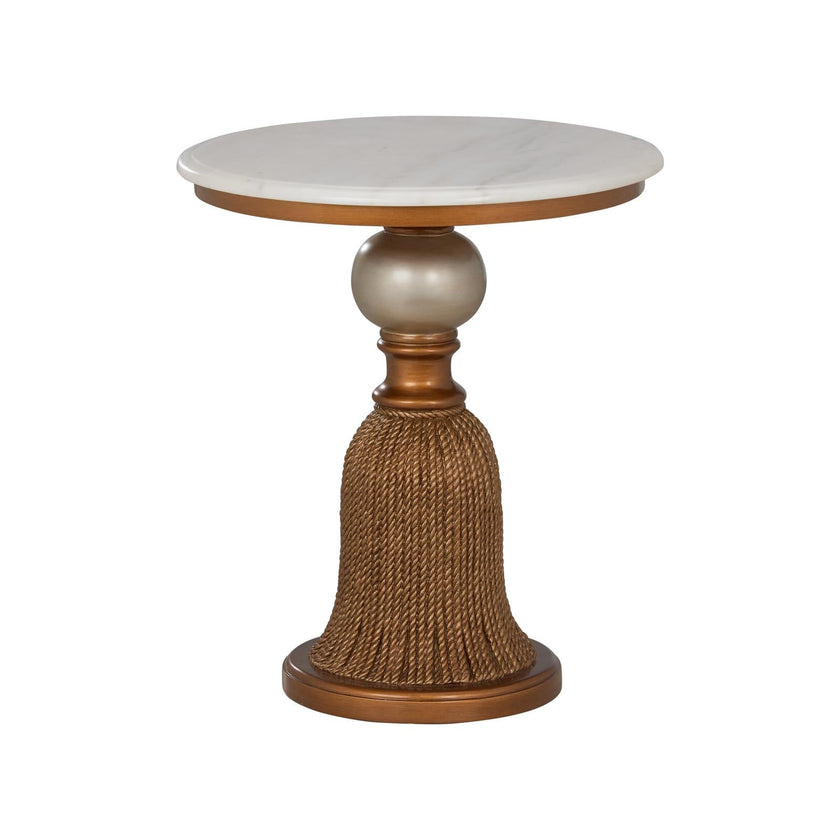 Chelsea House Silver & Gold Tassel Side Table